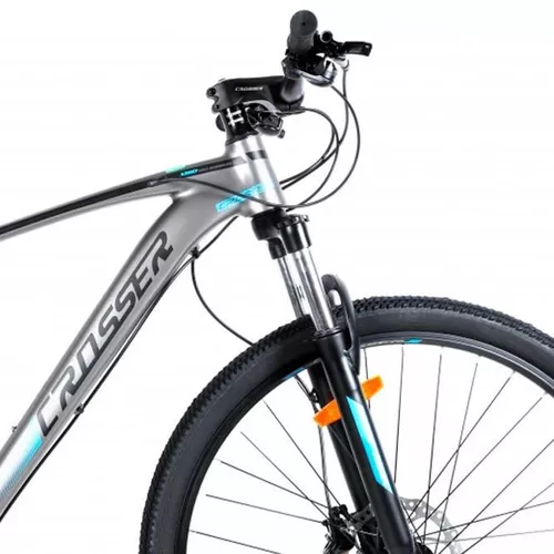 cumpără Bicicletă Crosser X880 29" 19 21S Shimano+Logan Hidraulic Grey/Blue în Chișinău 