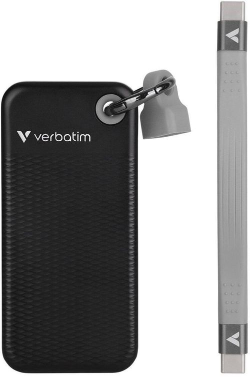 купить Накопители SSD внешние Verbatim M.2 External SSD 512GB Verbatim Pocket USB 3.2 Gen 2, Black/Grey (VER_32282) в Кишинёве 