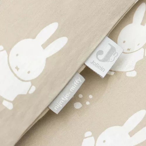 cumpără Lenjerie de pat pentru copii Jollein 003-005-67091 Set Huse de plapuma si perna Miffy&Snuffy Olive Green, 100x140 cm în Chișinău 