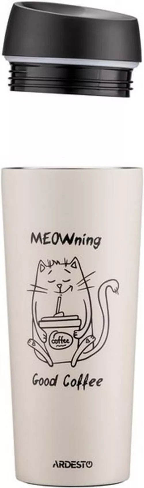 cumpără Cană termos Ardesto AR2645WC Coffee Time Meowning 450ml în Chișinău 