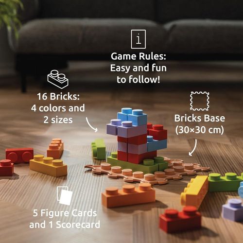 cumpără Covoraș de joacă Ortoto OTO-S-WSB16 Primele cuburi moi senzoriale, 16pcs în Chișinău 