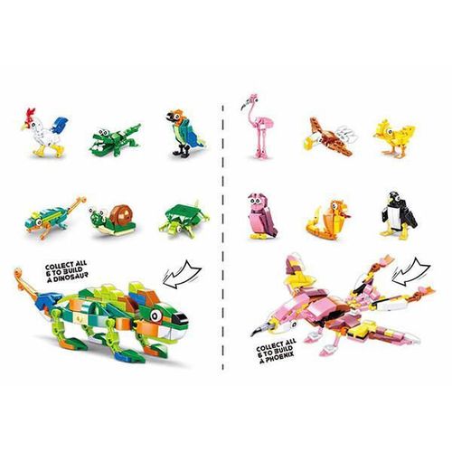 купить Конструктор Sluban B0969 Set-surpriza de constructie Pasari si reptile in ou de la 36elem. в Кишинёве 