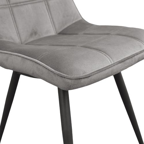 cumpără Scaun Deco Airis Catifea Grey + Black Legs HLR21 în Chișinău 