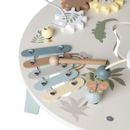 cumpără Complex de joacă pentru copii Premaman PJQP19-CCC-UNQ Masuta de activitati din lemn Little Savanna în Chișinău 