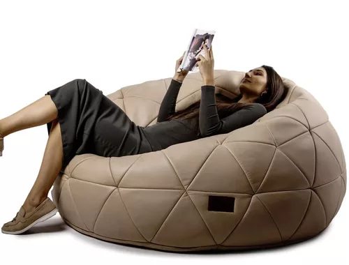 купить Кресло-мешок Because Royal Bej (140x140x50cm) в Кишинёве 