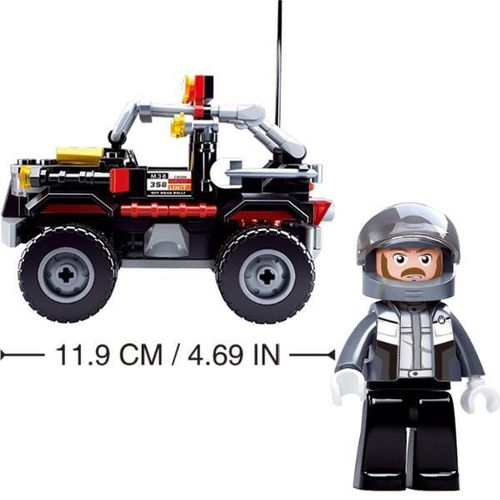 cumpără Set de construcție Sluban B0663D Set de construcție SUV negru, 158elem. în Chișinău 