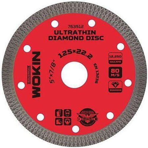 cumpără Disc de tăiere Wokin Disc diamantat continuu 125x22.2x1.4mm ultra subtire (Industrial) (763512) în Chișinău 