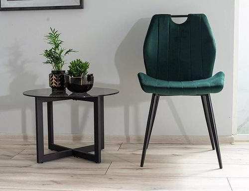 купить Стул Signal Arco velvet zelomy bluvel 78/ met. czar в Кишинёве 