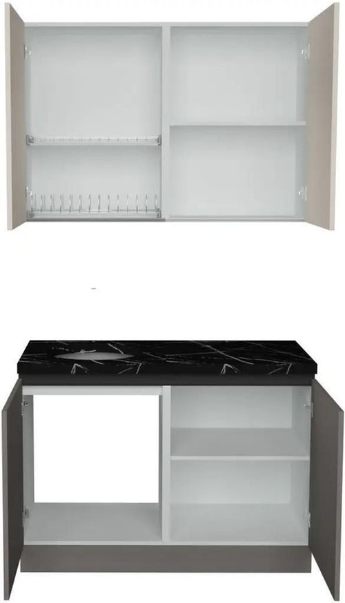 купить Мебель для кухни ArtFlame GOLA Cream/Stone Grey (1.2 m.l.) в Кишинёве 
