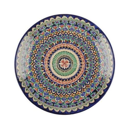 cumpără Farfurie Rishtan Ceramic Lyagan Mehrob 32cm, pictata manual, ceramica în Chișinău 