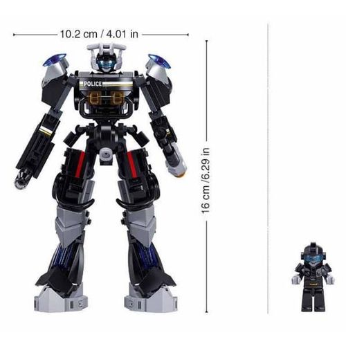 cumpără Set de construcție Sluban B1316 Robot-mașină de poliție 2 în 1, 247 elem. în Chișinău 