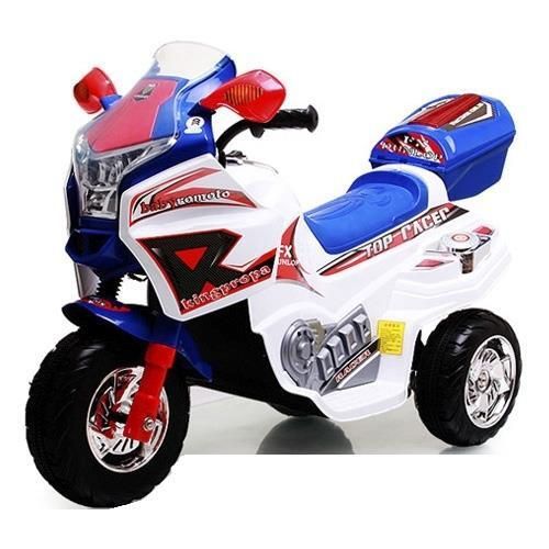 купить Электромобиль Baby Mix SKC-KB00101 Мотоцикл электр.бело-синий в Кишинёве 