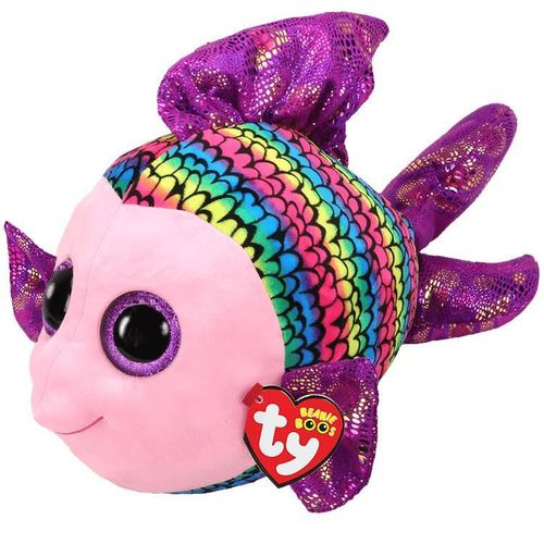 купить Мягкая игрушка TY TY37150 FLIPPY multicolor fish 24 cm в Кишинёве 