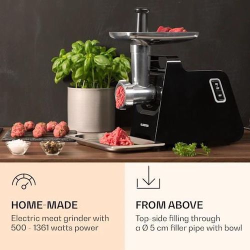 cumpără Mașină de tocat carne Klarstein Mighty Mince 10036477 Black în Chișinău 