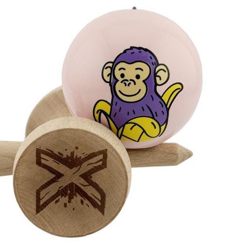 купить Активная игра Essa 164575 Kendama Super Sticky X Original, 7.5x6x18cm, Maimuță, roz в Кишинёве 
