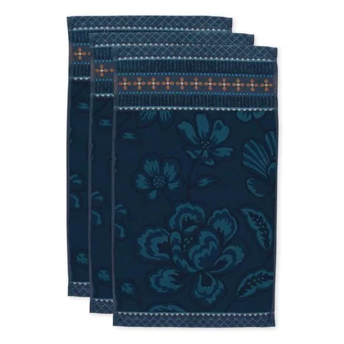 cumpără Prosop Pip Studio 325888 Jasmin Jacquard towel 30x50 Dark Blue în Chișinău 