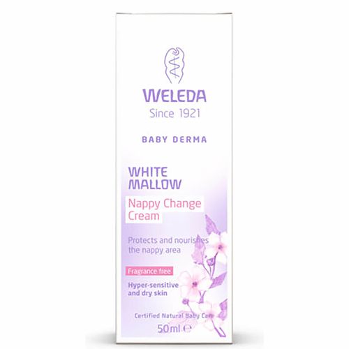 Crema pentru zona scutecului Weleda Baby Derma cu nalba alba 50 ml 