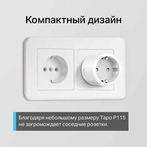 купить Розетка электрическая TP-Link Tapo P115 в Кишинёве 