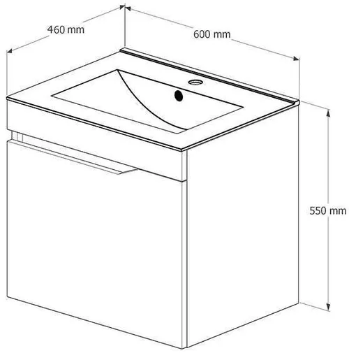 купить Шкаф под умывальник miscellaneous ELSASS 60 (TG 8056) Alb (1511432) в Кишинёве 