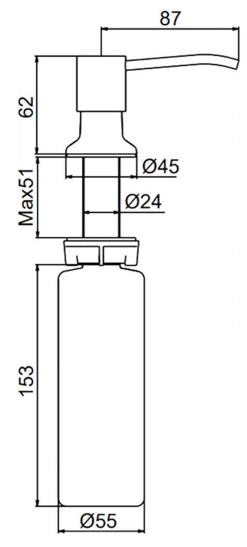 cumpără Dozator săpun Frap F408-5 satin în Chișinău 