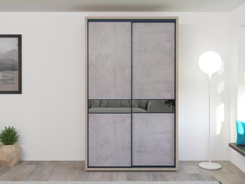 cumpără Dulap Bayro Murano 1400x2300x600 серый камень, купе în Chișinău 