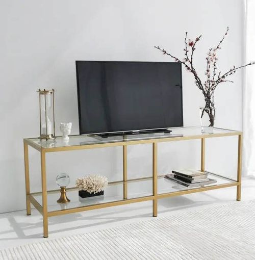 cumpără Comodă TV Trendy Basic Gold TV501 130x45x40cm în Chișinău 