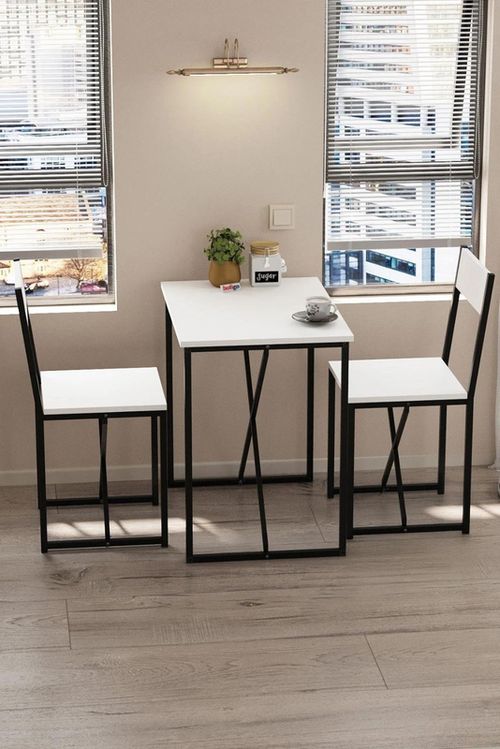 купить Комплект стол и стулья Bofigo 34-03-01 White в Кишинёве 