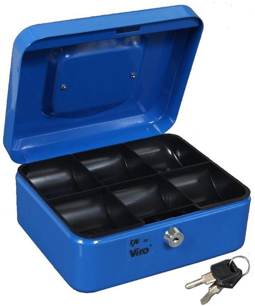 cumpără Cashboxe Viro 5277 Blue (90x200x160) cu cheie, art.03.031 în Chișinău 