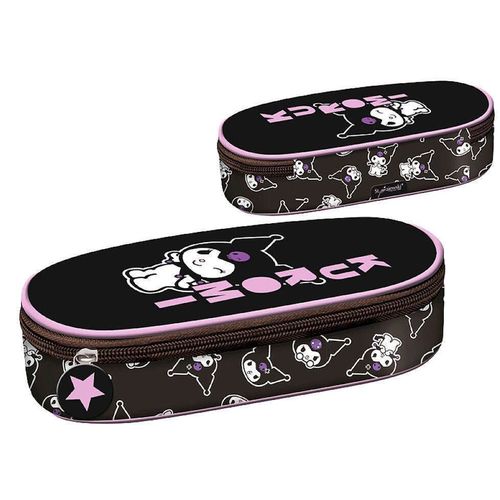 купить Школьный пенал Promstore 56788 Пенал23x9,5x6 см Bambino Kuromi, чёрная, текстиль в Кишинёве 