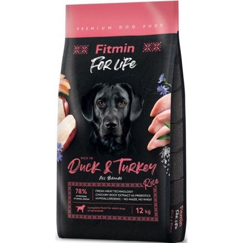 cumpără Hrană pentru animale de companie Fitmin NEW dog For Life Duck & Turkey - 12 kg în Chișinău 