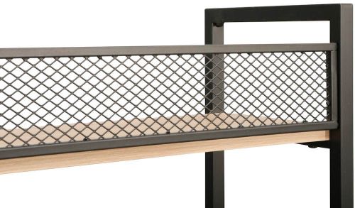купить Офисный стеллаж Deco Brick 5 nivele 60x28x154H Oak/Black в Кишинёве 