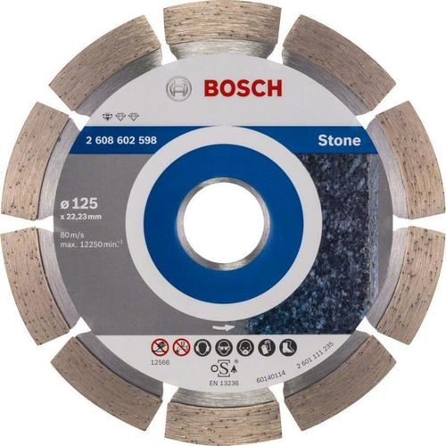 купить Диск отрезной Bosch 2608602598 Алмазный отрезной диск по камню 125 мм в Кишинёве 