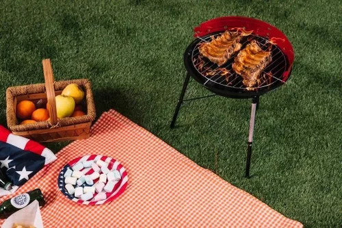 купить Мангал GardenLine BBQ5276 Black/Red в Кишинёве 