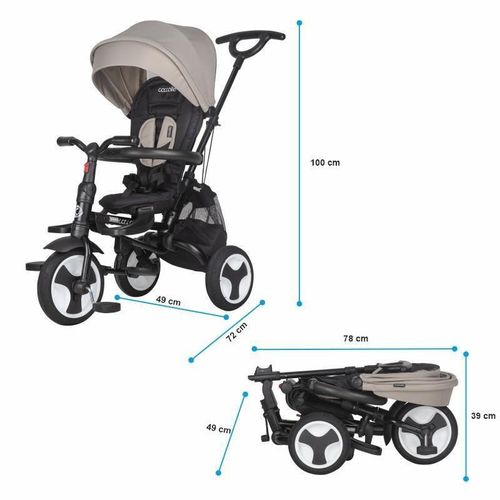 cumpără Bicicletă-cărucior Coccolle C Spectra Plus Greystone 321013552 în Chișinău 