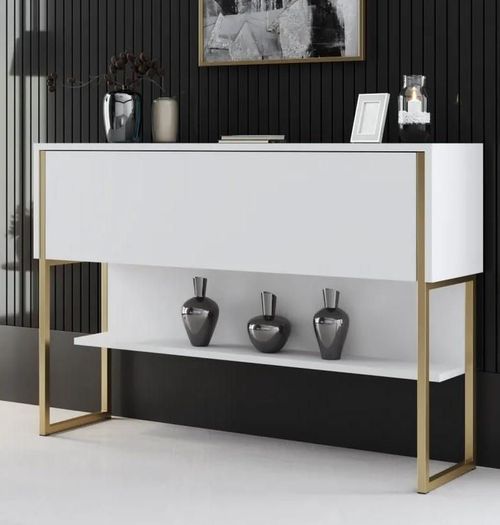 купить Стол Trendy Luxe, AurAlb, 120x80x30cm (GTR005830) в Кишинёве 