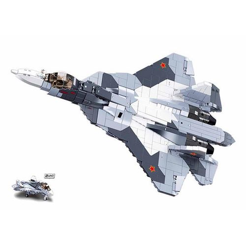 купить Конструктор Sluban B0986 Model Bricks Su-57 Fighter 2in1 в Кишинёве 