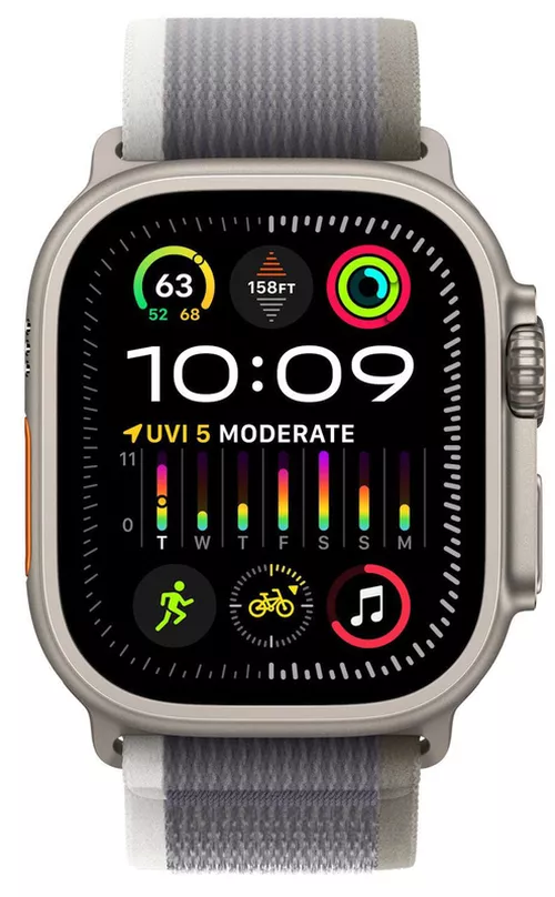 cumpără Ceas inteligent Apple Watch Ultra 2 GPS + Cellular, 49mm Green/Grey Trail - S/M MRF33 în Chișinău 