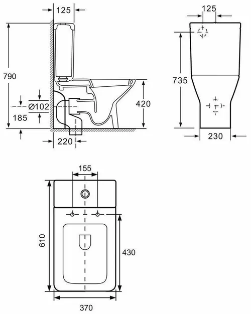 купить Унитаз Nomi Cristallo Rimless 117176 в Кишинёве 