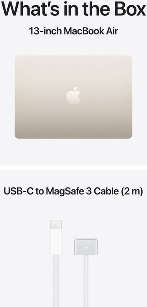 купить Ноутбук Apple MacBook Air 13" M5 10c/8g 16/512 GB Starlight MDHA4 в Кишинёве 