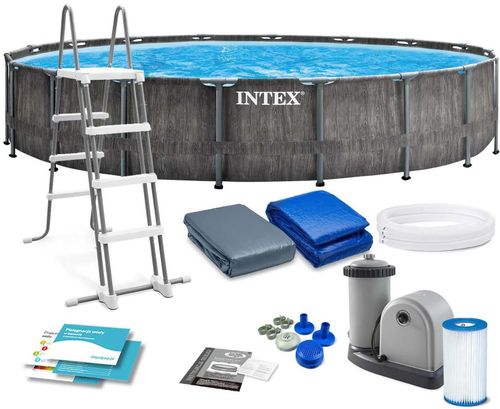 cumpără Piscină cu cadru Intex 26744 PREMIUM GREYWOOD 549x122cm în Chișinău 