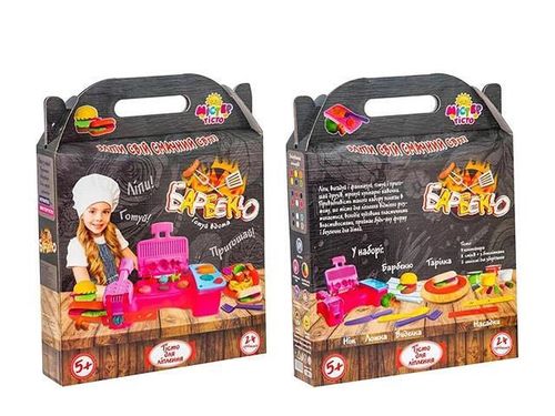 купить Набор для творчества Strateg 57194 Set de modelat Мистер тесто Barbecue, 24buc в Кишинёве 