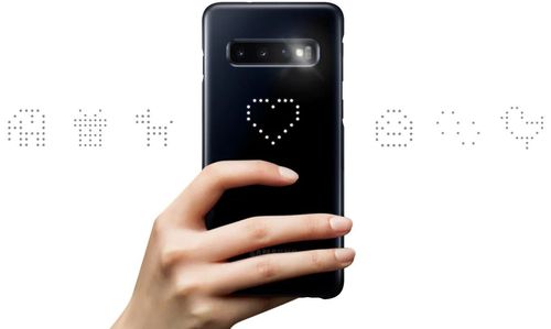 cumpără Husă pentru smartphone Samsung EF-KG973 LED Cover Galaxy S10 Black în Chișinău 