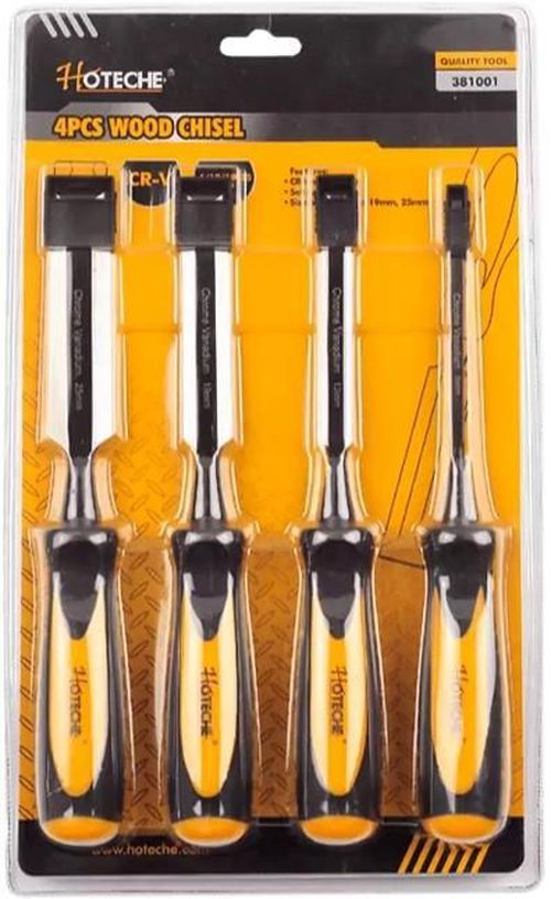 cumpără Set de unelte de mână Hoteche 381001 набор 4 стамесок (6mm,13mm,19mm,25mm) în Chișinău 