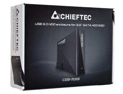 cumpără Rack extern HDD/SSD External Box Chieftec CEB-7035S, 3.5" SATA, USB 3.0 (carcasa externa pentru HDD,SSD/корпус внешний для HDD,SSD) în Chișinău 