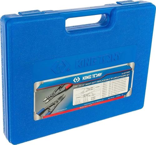 купить Плоскогубцы King Tony 45115PP щипцы для стопорных колец 2 шт. L=267мм.с сменными насадками (18 пр.) в Кишинёве 