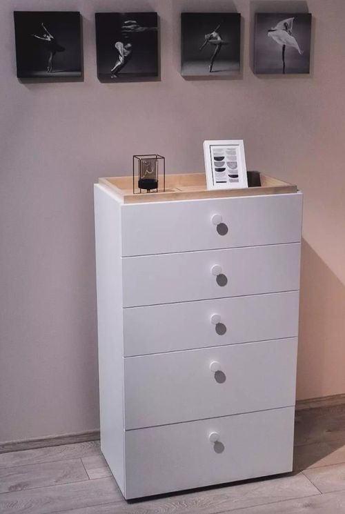 купить Комод Fabrik Home Linia клён/белый ясень в Кишинёве 