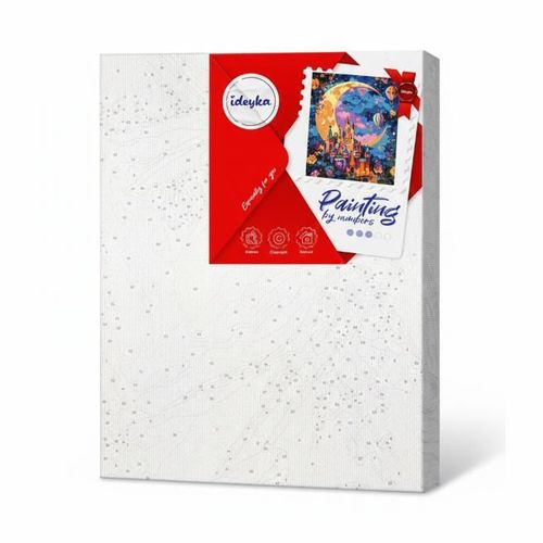 cumpără Tablou pe numere Ideyka KHO5137 30x40cm Eco, Fantezie si luna în Chișinău 