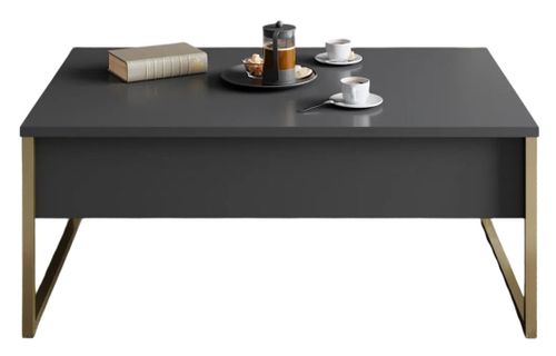 купить Журнальный столик Trendy Lux, Antracit, Aur 74x13,4x98cm в Кишинёве 