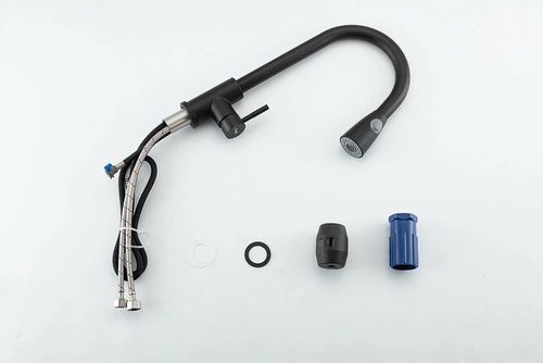 cumpără Bateria bucătărie Frap F 60991-6 (chiuveta plus extensibil) Alama NEGR în Chișinău 