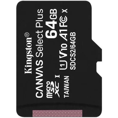 купить Флеш карта памяти SD Kingston SDCS2/64GBSP, microSD Class10 UHS-I, Canvas Select Plus в Кишинёве 